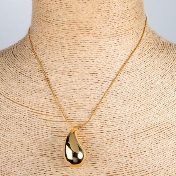 Steel Chain Necklace Drop