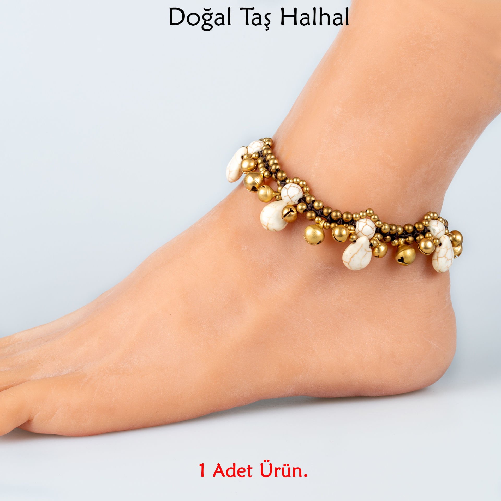 Doğal Taş  Halhal- 4 Renk Seçeneği Renk 1