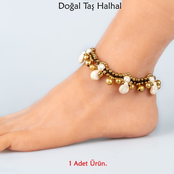 Doğal Taş  Halhal- 4 Renk Seçeneği Renk 1