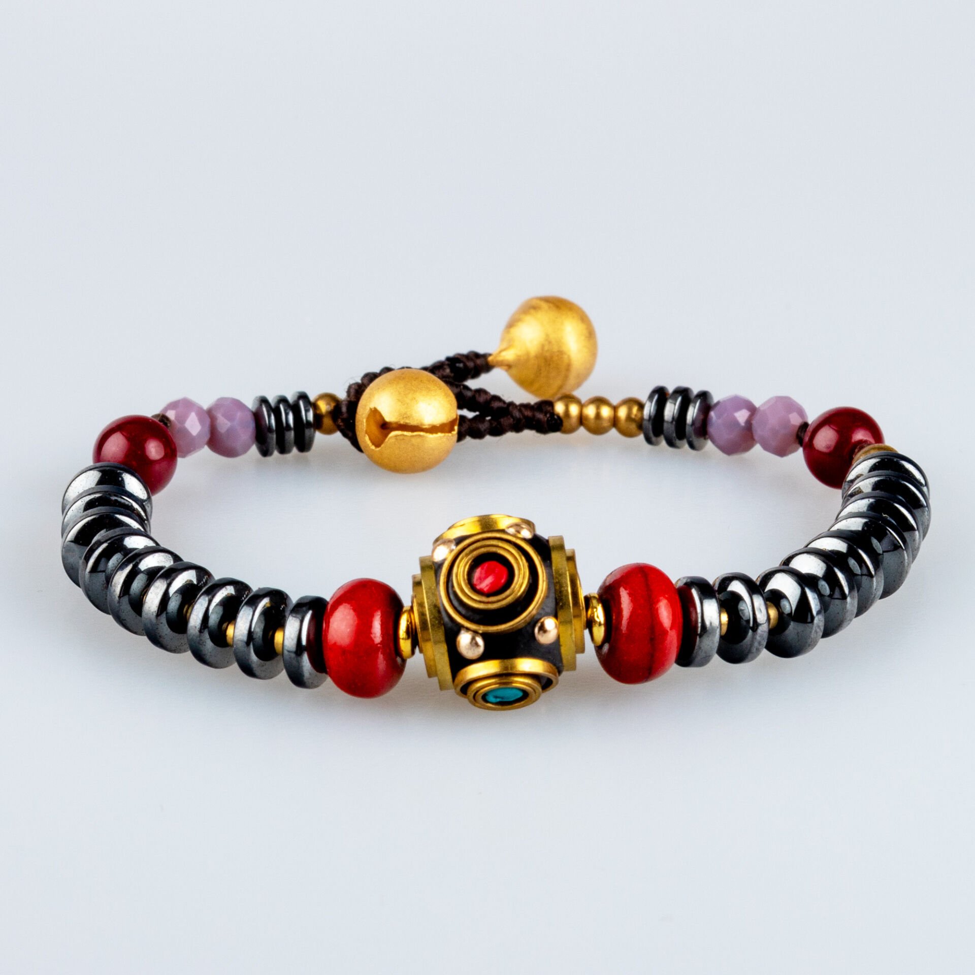 Doğal Taş Tibet Etnik Bileklik