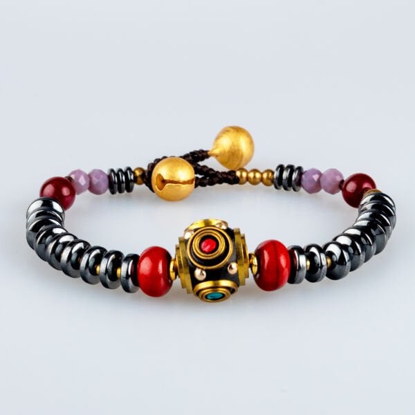 Doğal Taş Tibet Etnik Bileklik