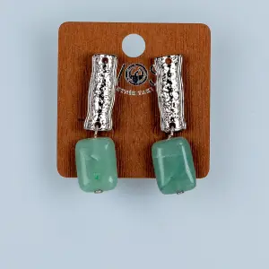 Toptan Dövme Plaka Doğal Taşlı Butik Küpe