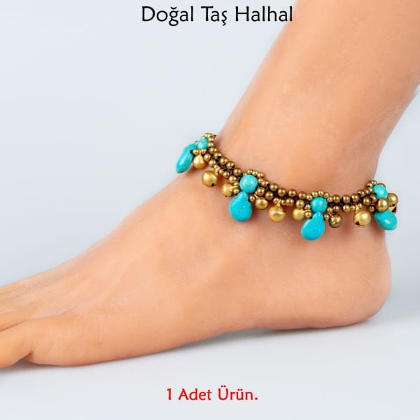 Doğal Taş  Halhal- 4 Renk Seçeneği Renk 2
