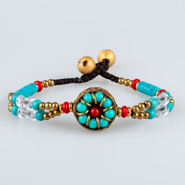 Doğal Taş Tibet Etnik Bileklik