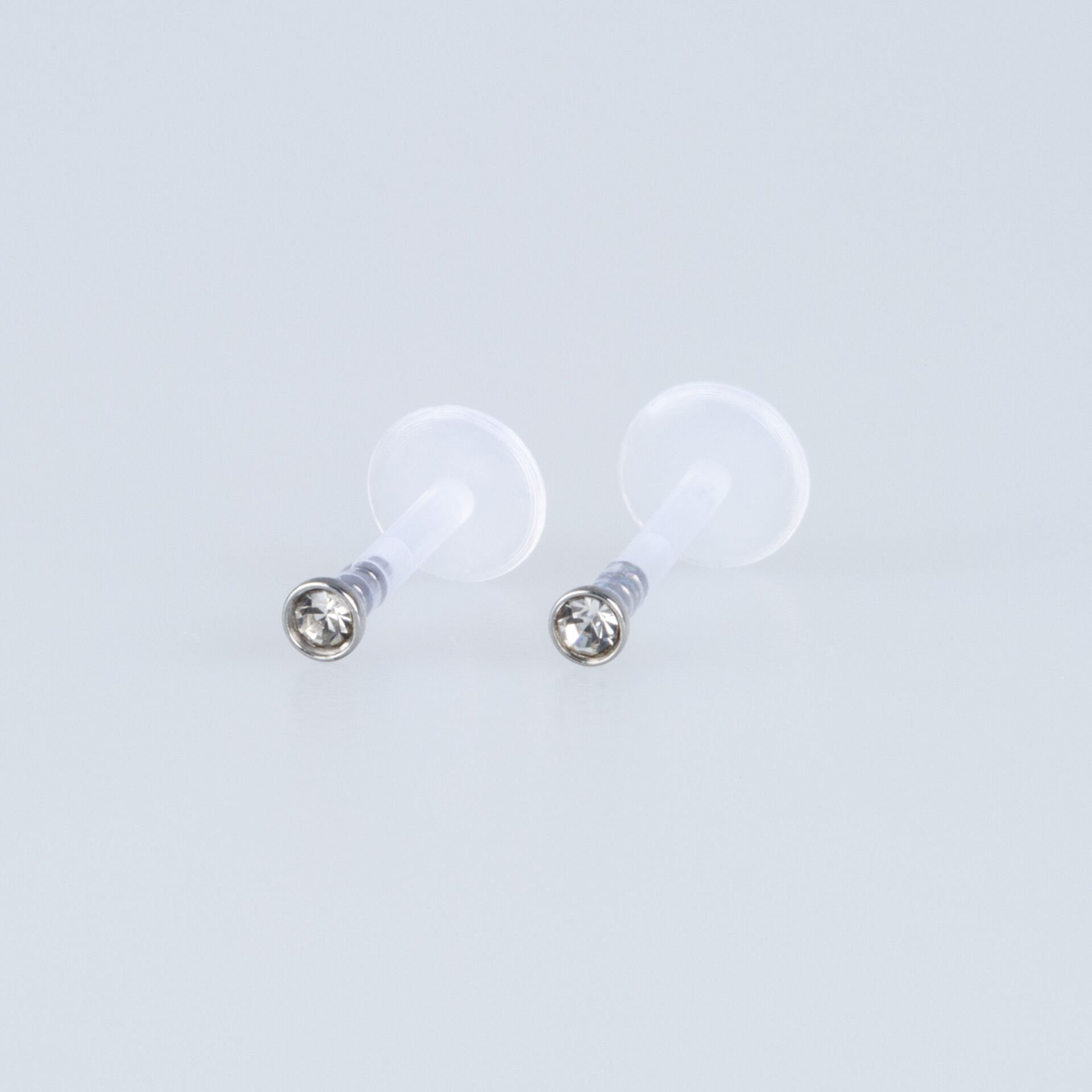 Piercing Labret Bioplast 2mm Stone
