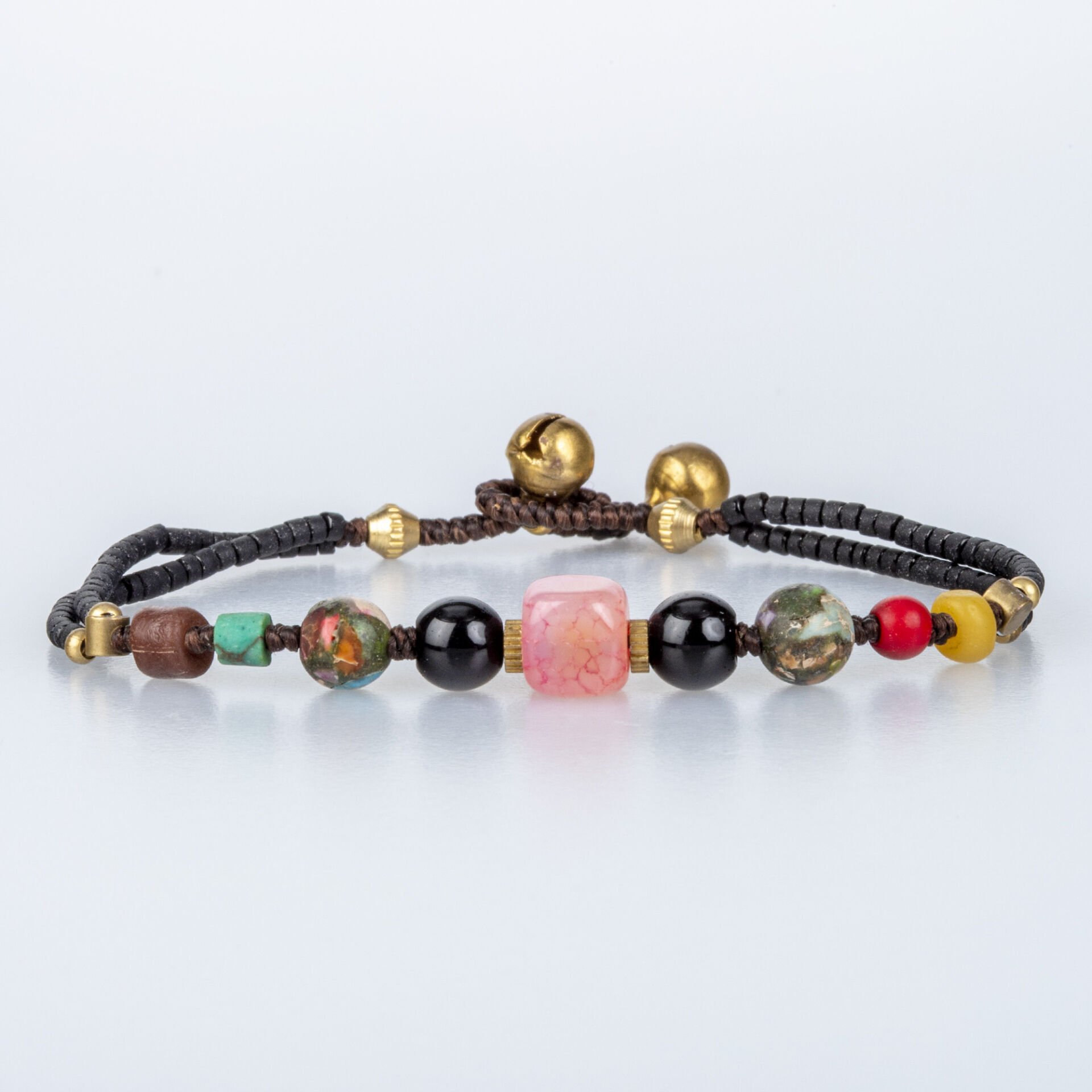 Doğal Taş Tibet Etnik Bileklik