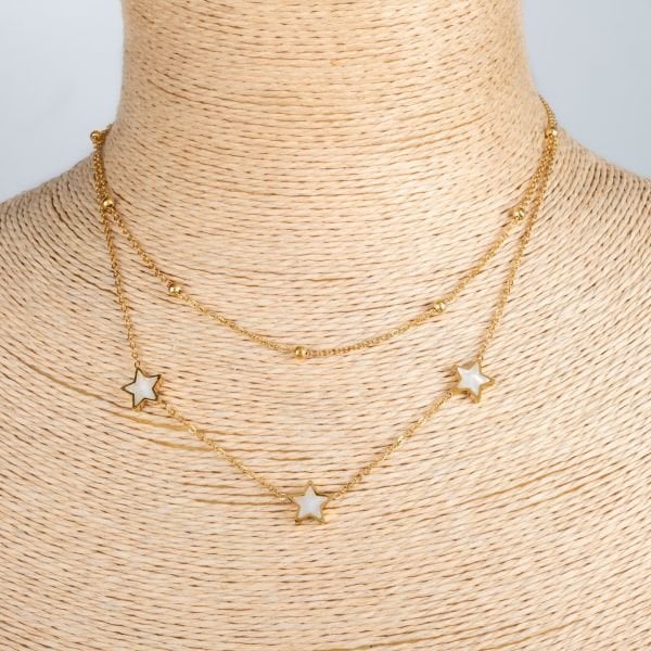 Steel Chain Necklace Star