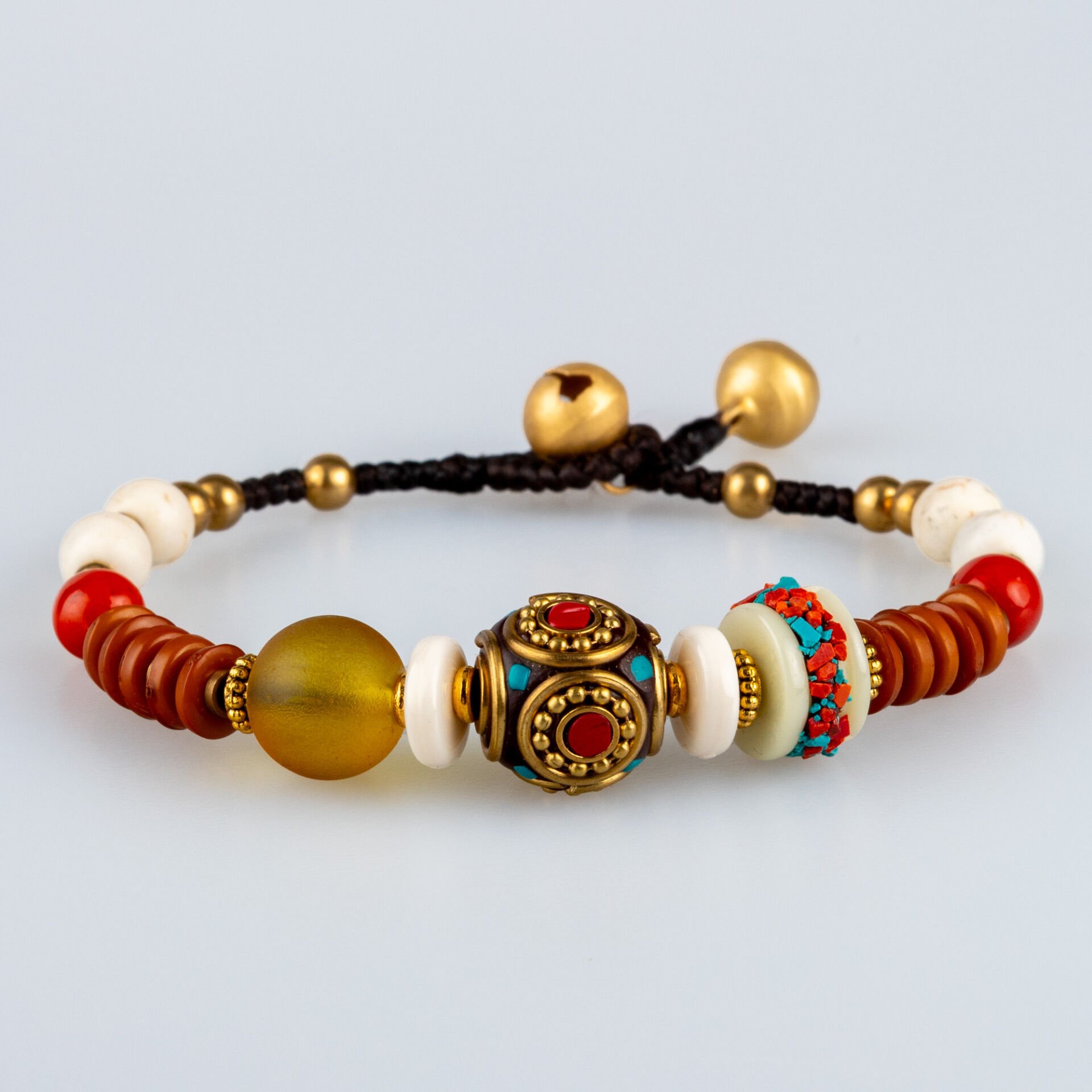 Doğal Taş Tibet Etnik Bileklik