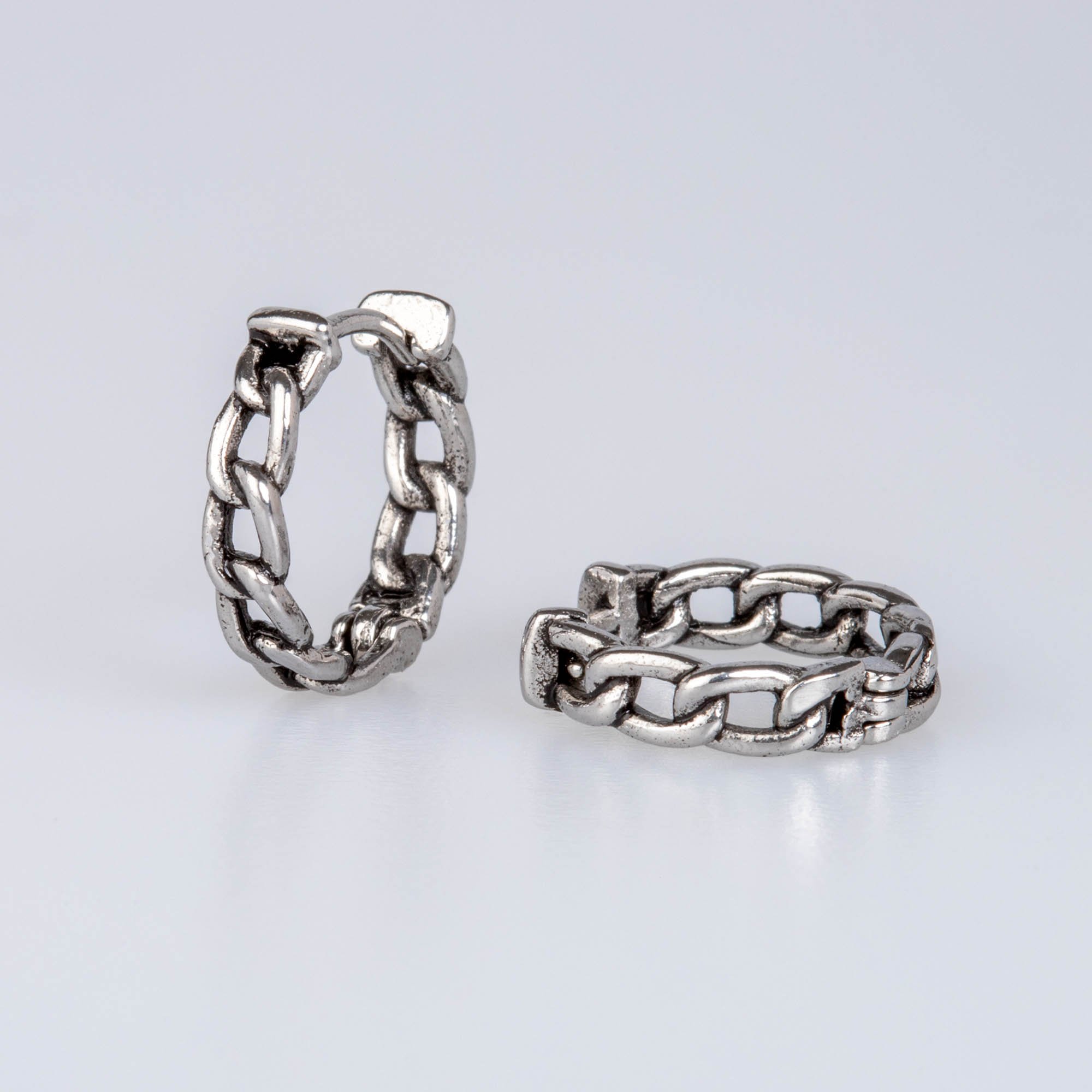 Çelik Küpe - Çift