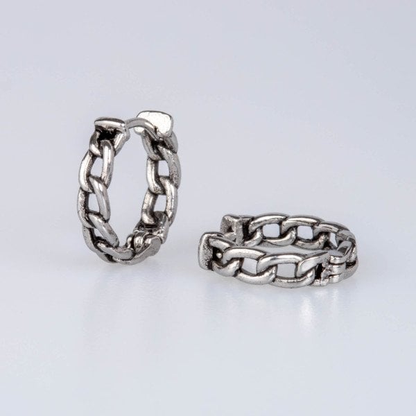 Çelik Küpe - Çift