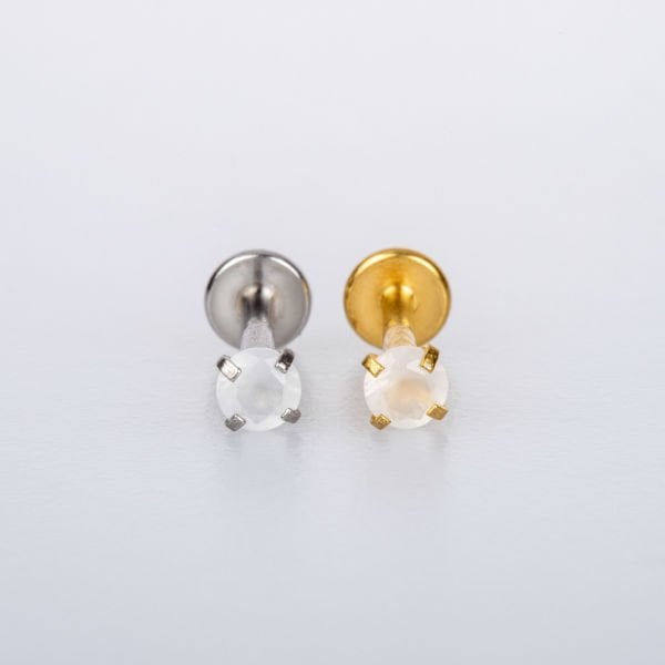 Piercing Labret Round Stone