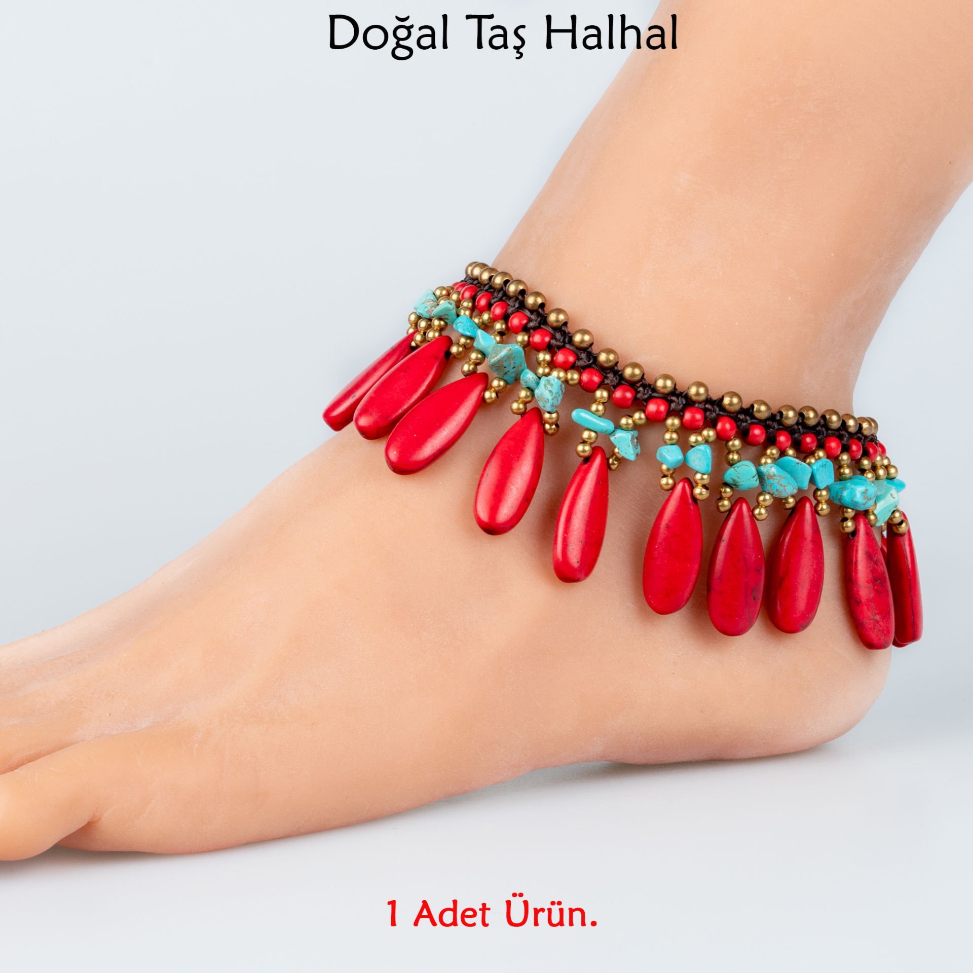 Doğal Taş  Halhal- 4 Renk Seçeneği Renk 3