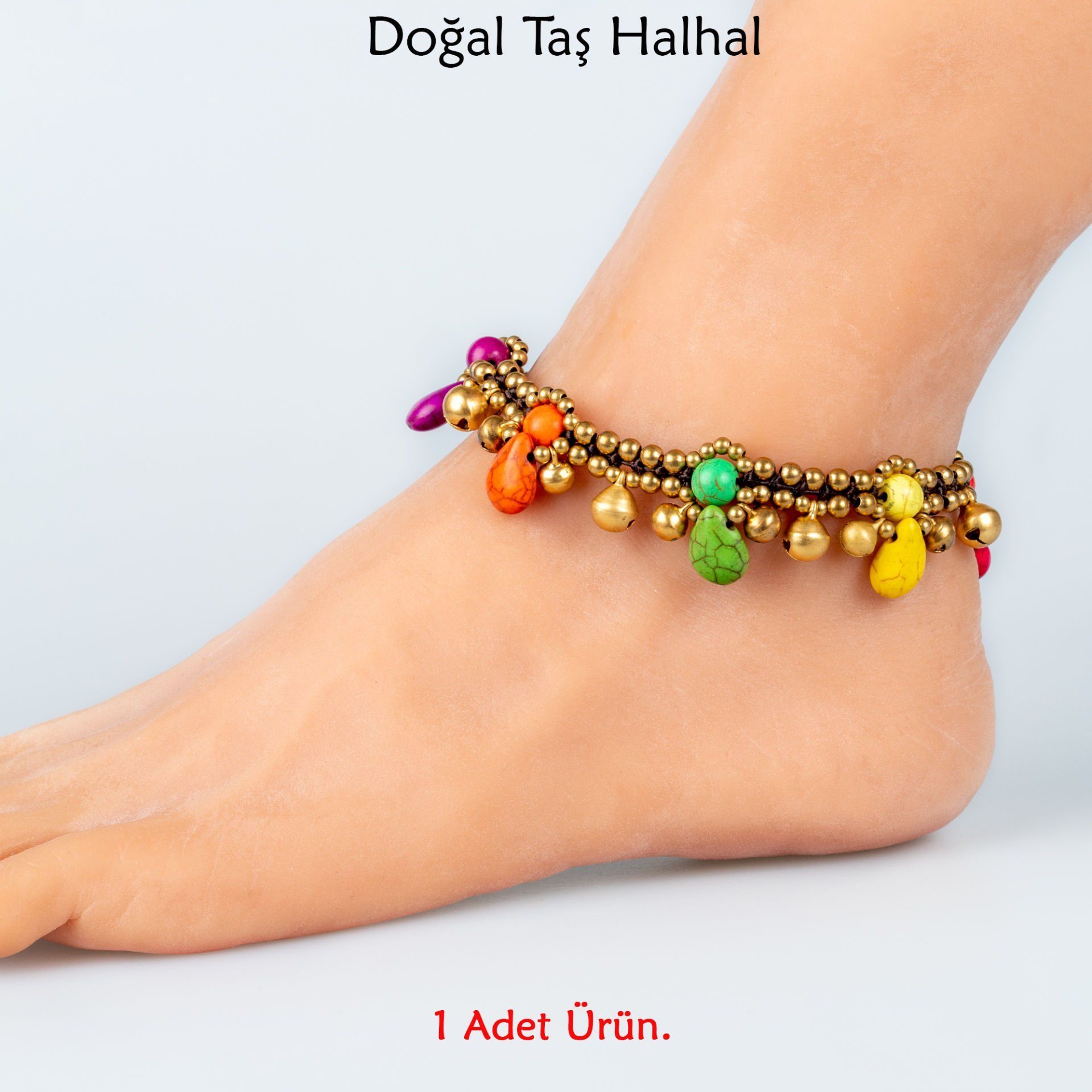 Doğal Taş  Halhal- 4 Renk Seçeneği Renk 4