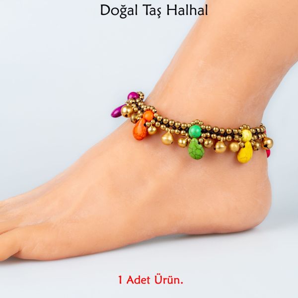 Doğal Taş  Halhal- 4 Renk Seçeneği Renk 4