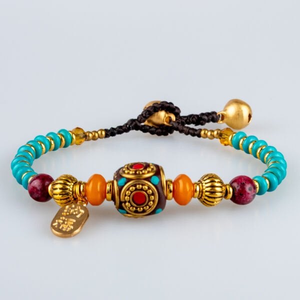 Doğal Taş Tibet Etnik Bileklik