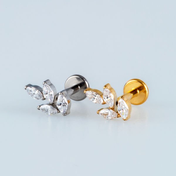 Piercing Titanyum Tragus Yaprak