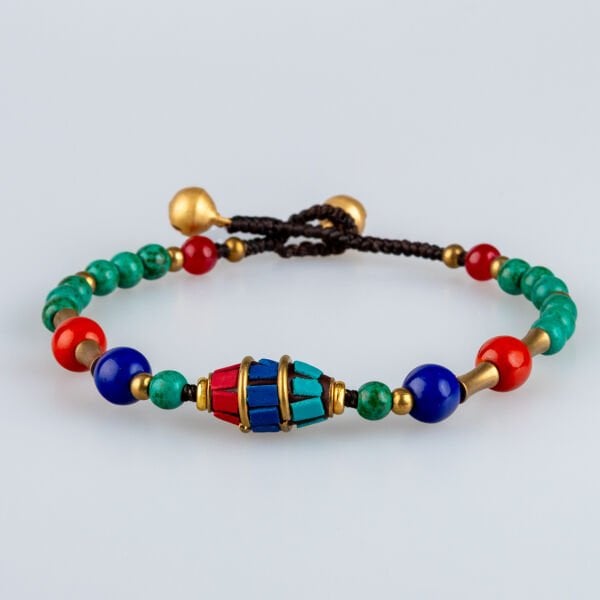 Doğal Taş Tibet Etnik Bileklik