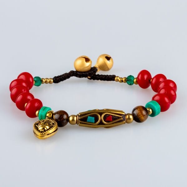 Doğal Taş Tibet Etnik Bileklik