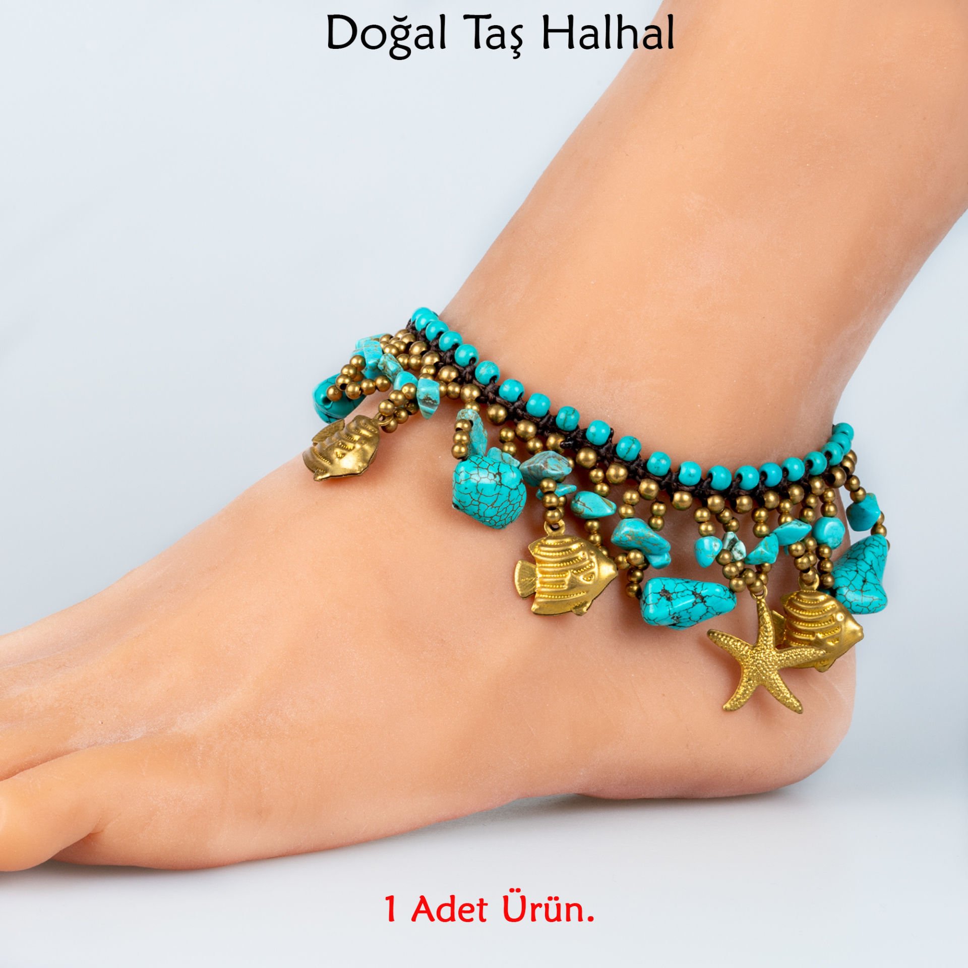 Doğal Taş  Halhal- 4 Renk Seçeneği Renk 2