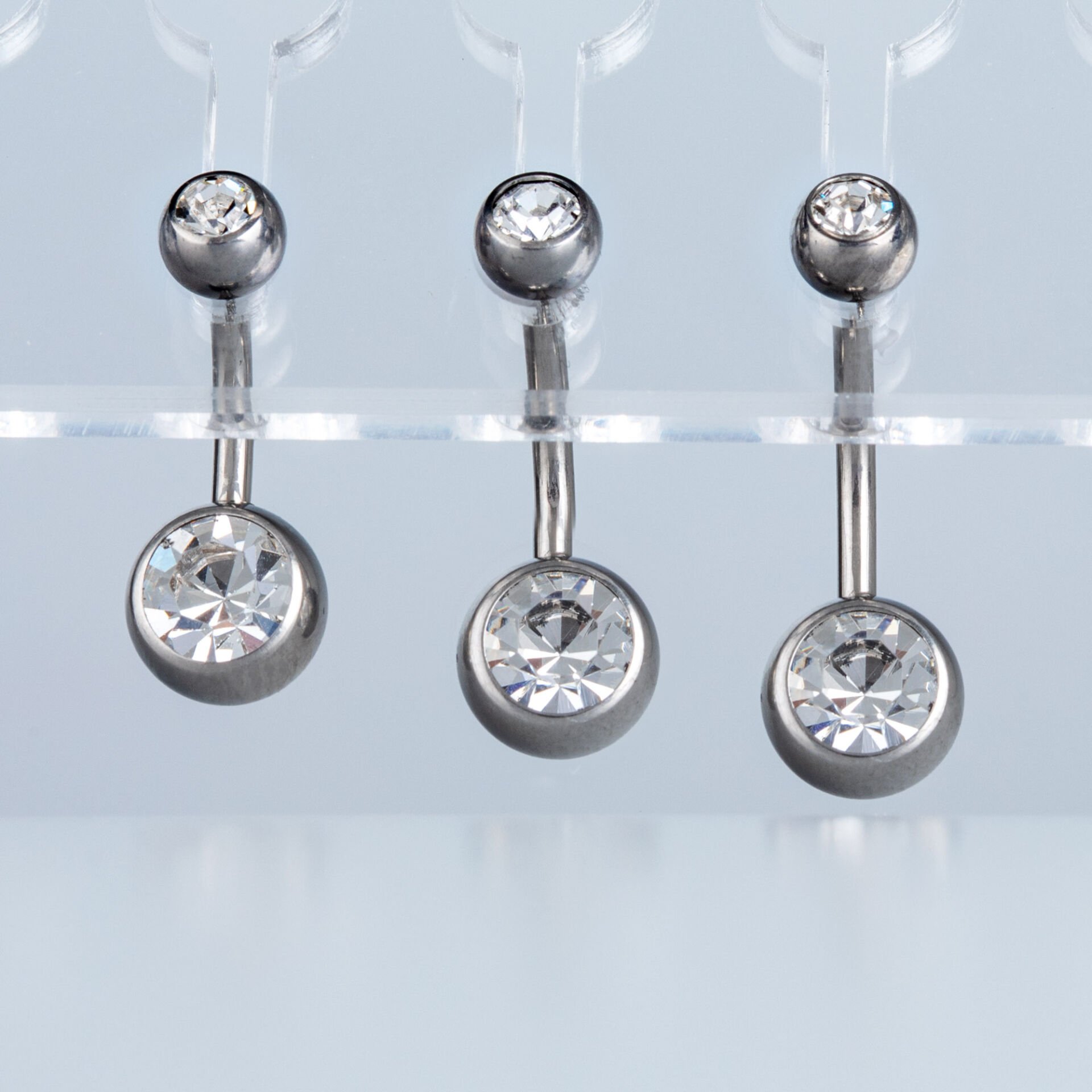 Piercing Titanyum Göbek 8-10-12mm Bar silver Renk ilk delim Bar Boyu: 10mm
