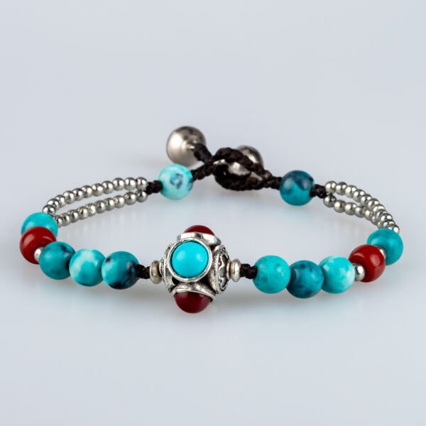 Doğal Taş Tibet Etnik Bileklik