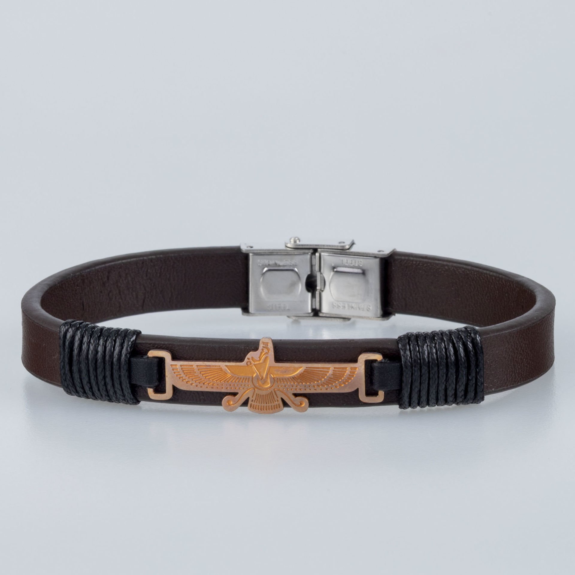 Erkek Deri Çelik Bileklik