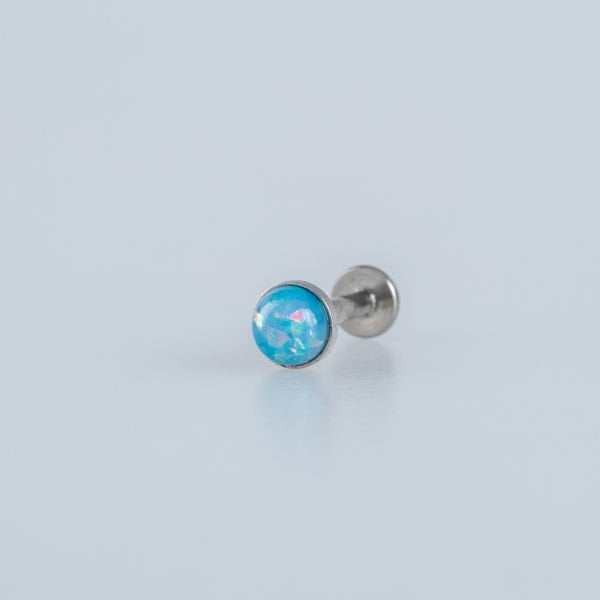 Piercing Labret 4.5mm Fake Opal Stone