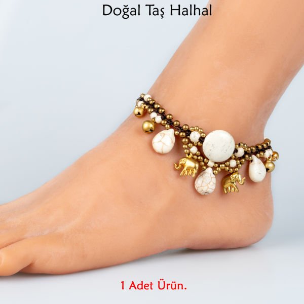 Doğal Taş  Halhal- 4 Renk Seçeneği Renk 1