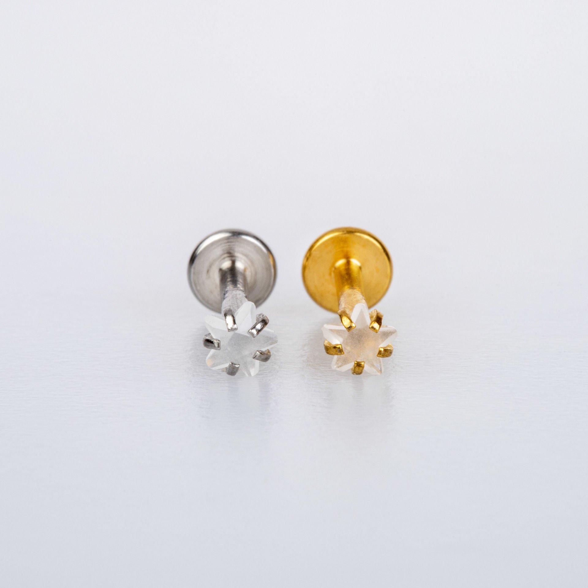 Piercing Labret Square Stone