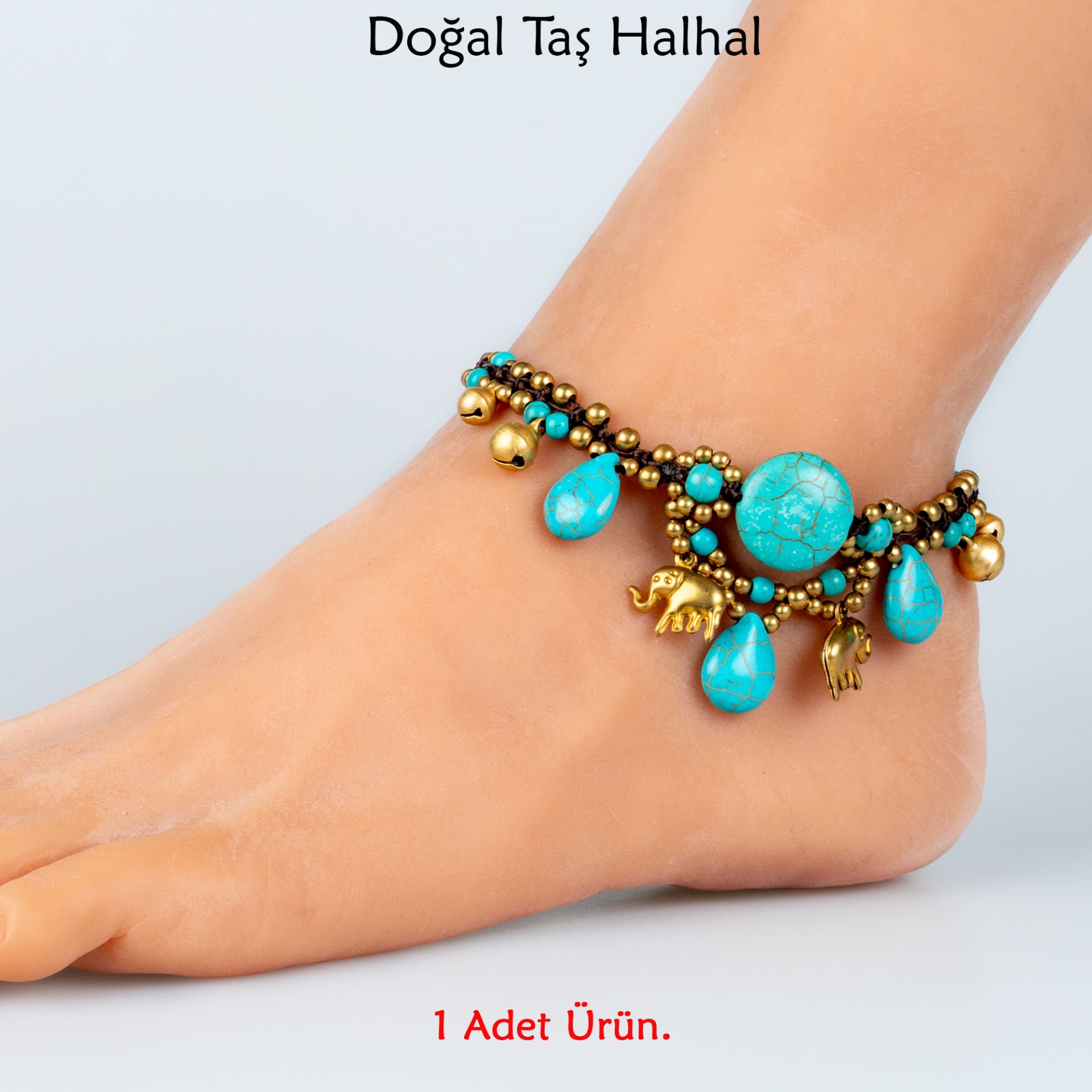 Doğal Taş  Halhal- 4 Renk Seçeneği Renk 2