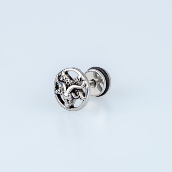Steel Earring Gothic - Single