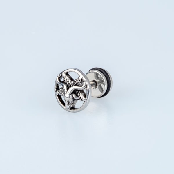 Steel Earring Gothic - Single