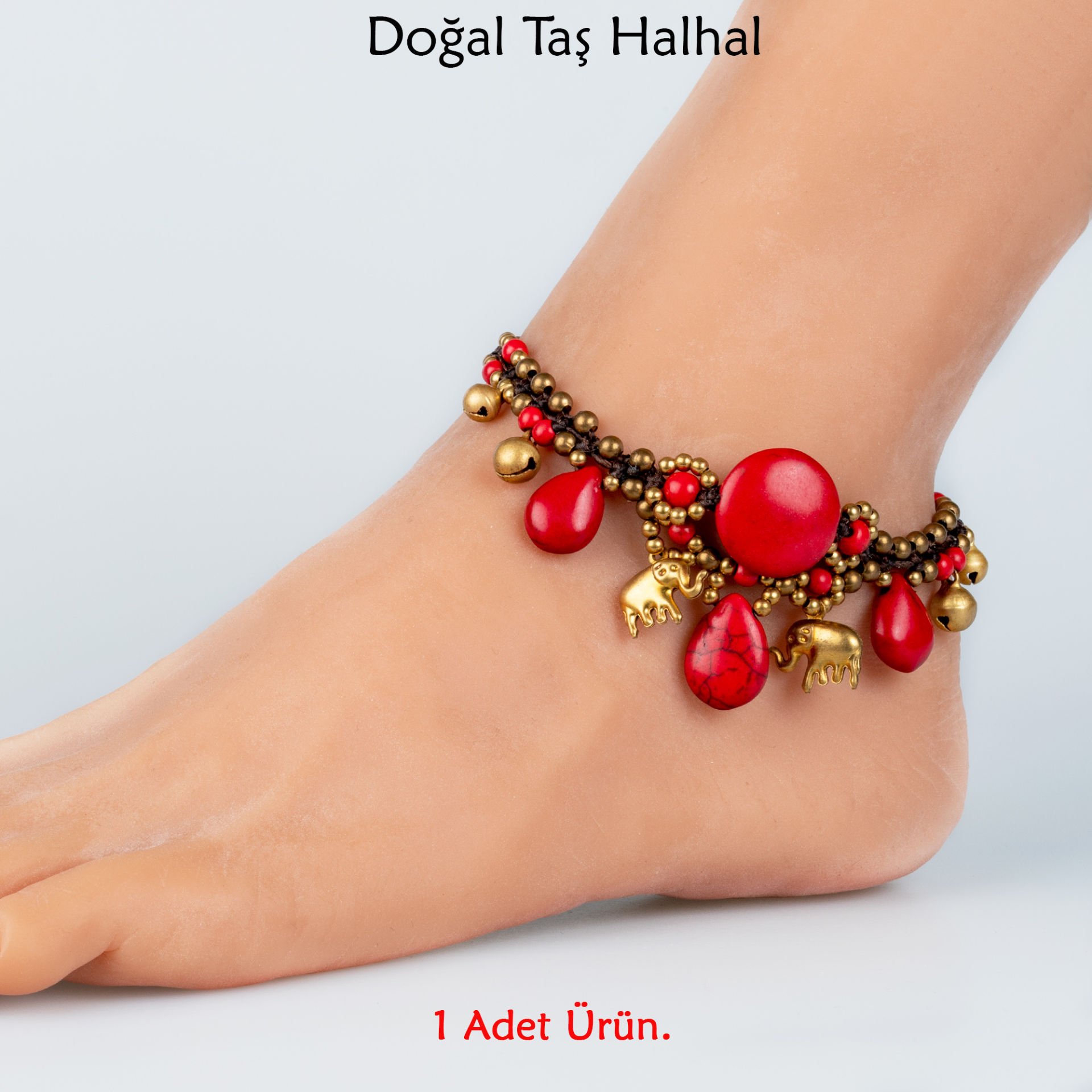 Doğal Taş  Halhal- 4 Renk Seçeneği Renk 3