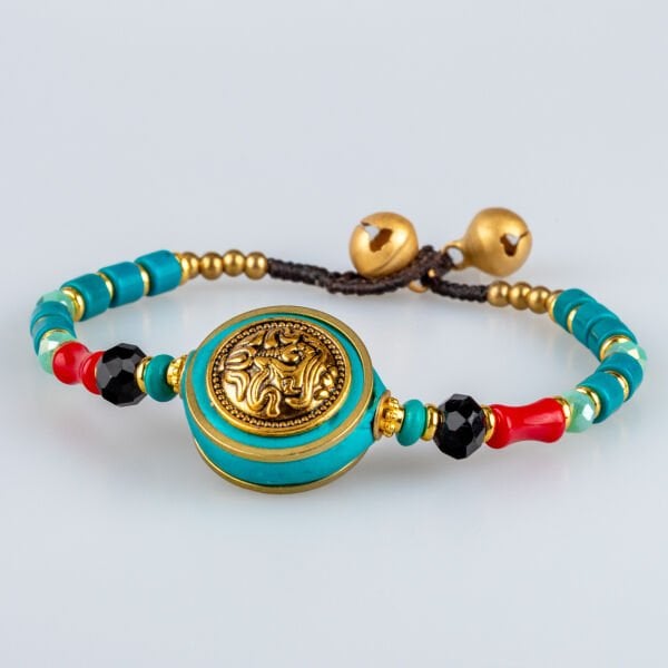 Doğal Taş Tibet Etnik Bileklik