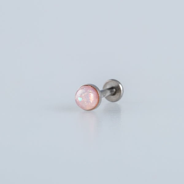 Piercing Labret 4.5mm Fake Opal Taş