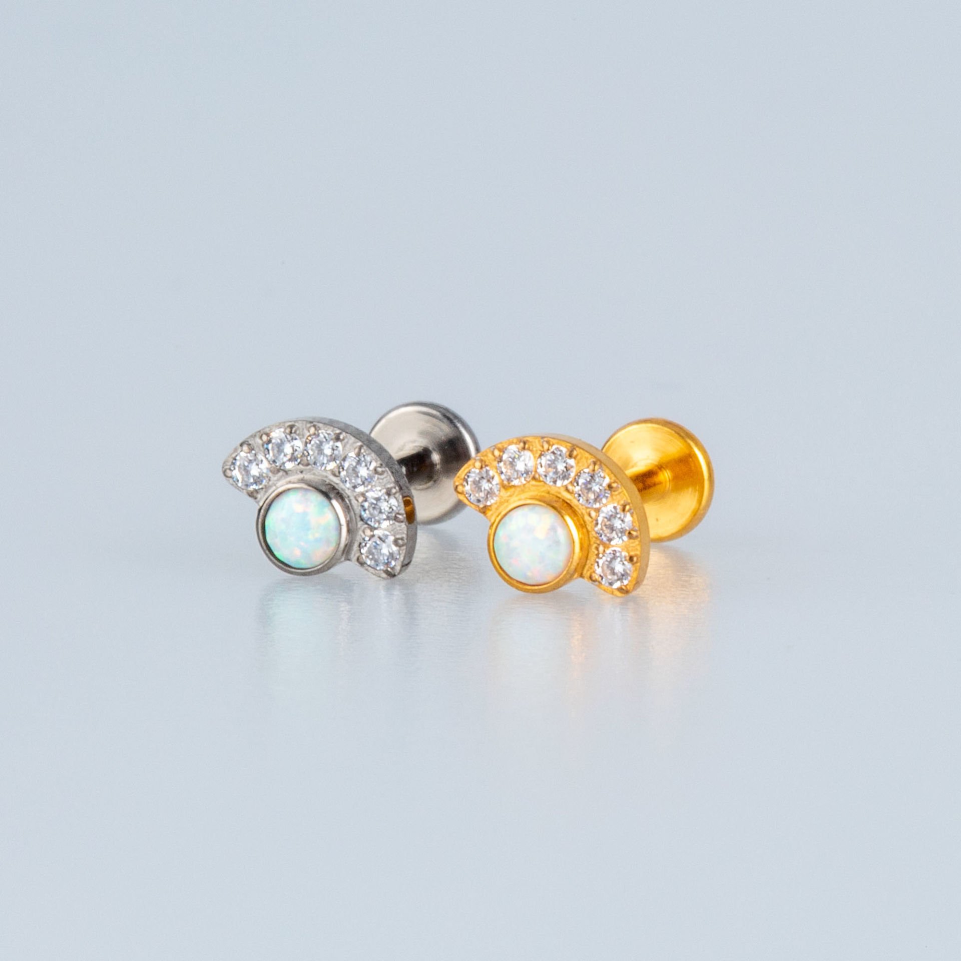 Piercing Titanium Tragus Opal White