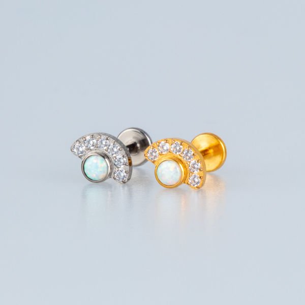 Piercing Titanyum Tragus Opal