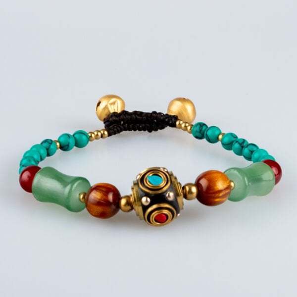 Doğal Taş Tibet Etnik Bileklik