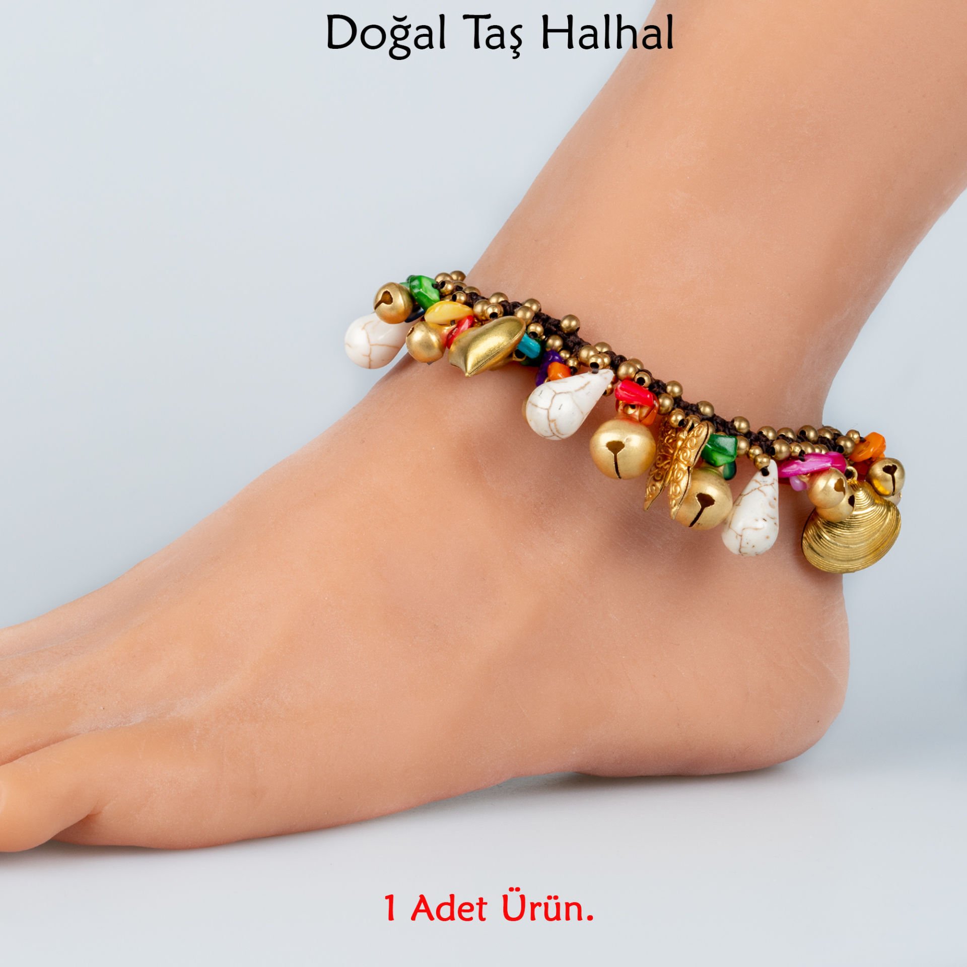 Doğal Taş  Halhal- 4 Renk Seçeneği Renk 1