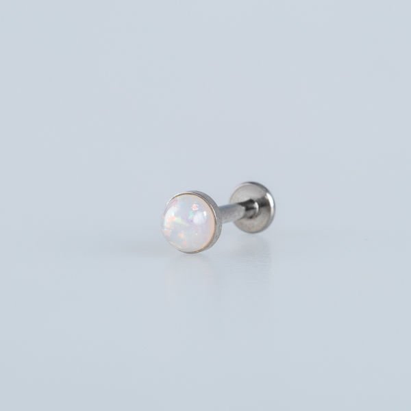 Piercing Labret 4.5mm Fake Opal Taş