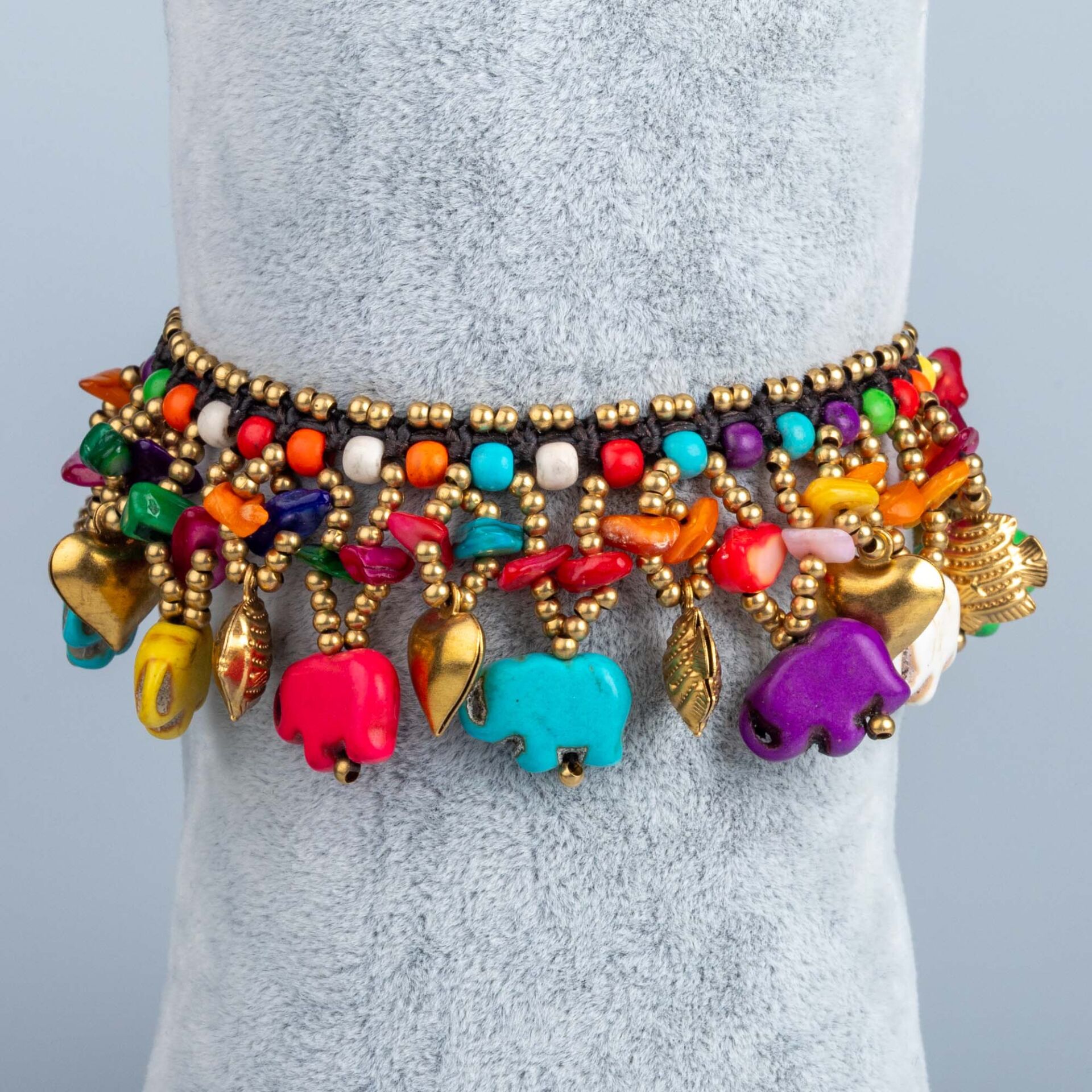 Etnik Doğal Taş Bileklik  4 Renk Seçeneği