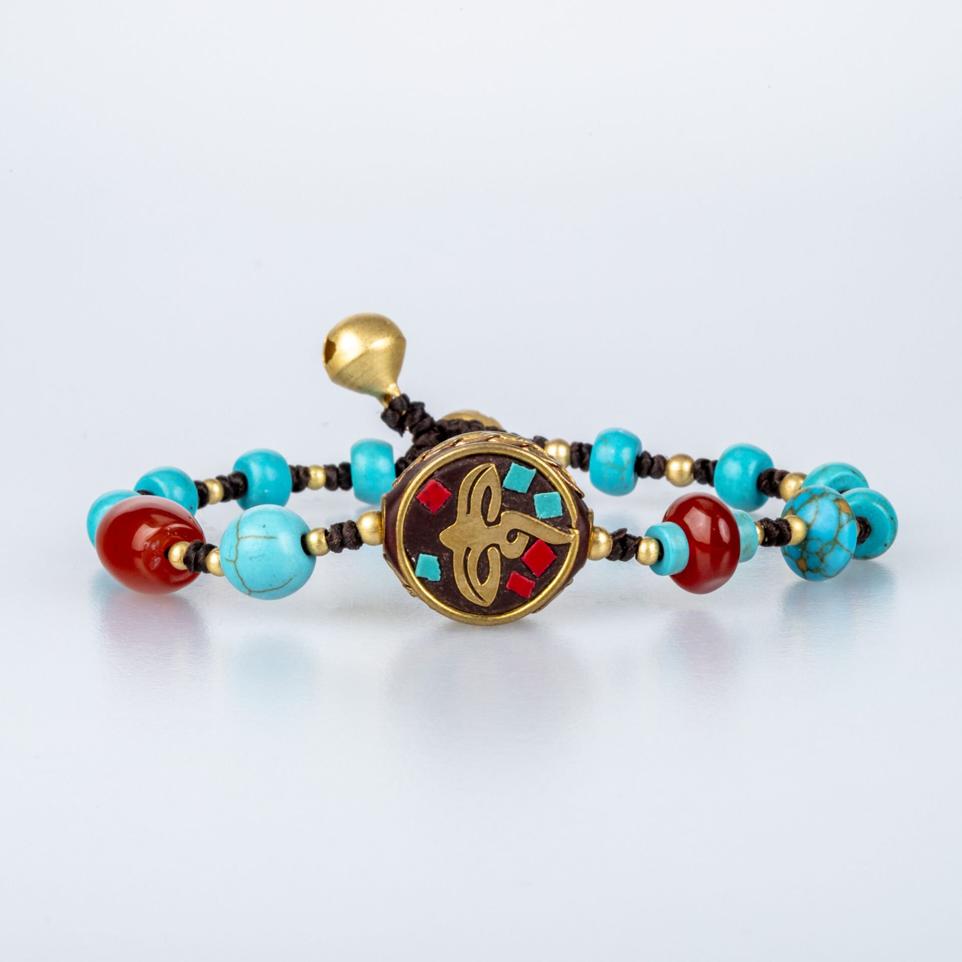 Doğal Taş Tibet Etnik Bileklik