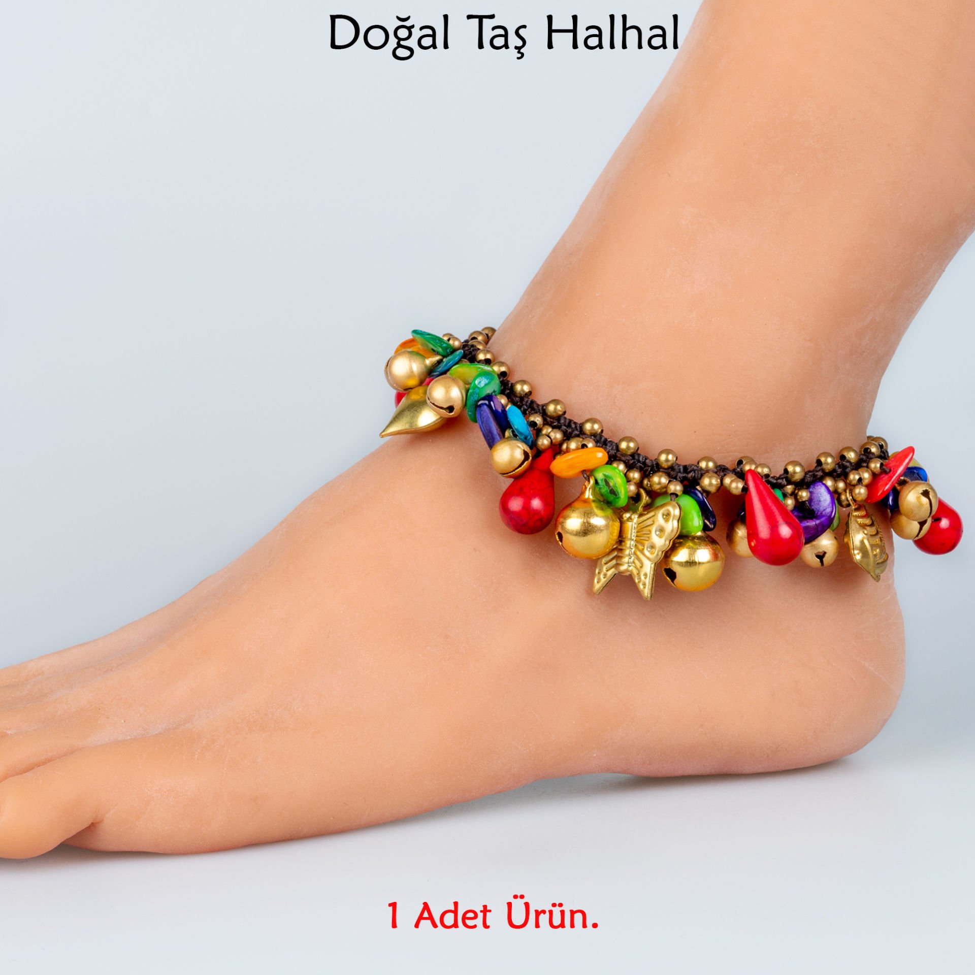 Doğal Taş  Halhal- 4 Renk Seçeneği Renk 3