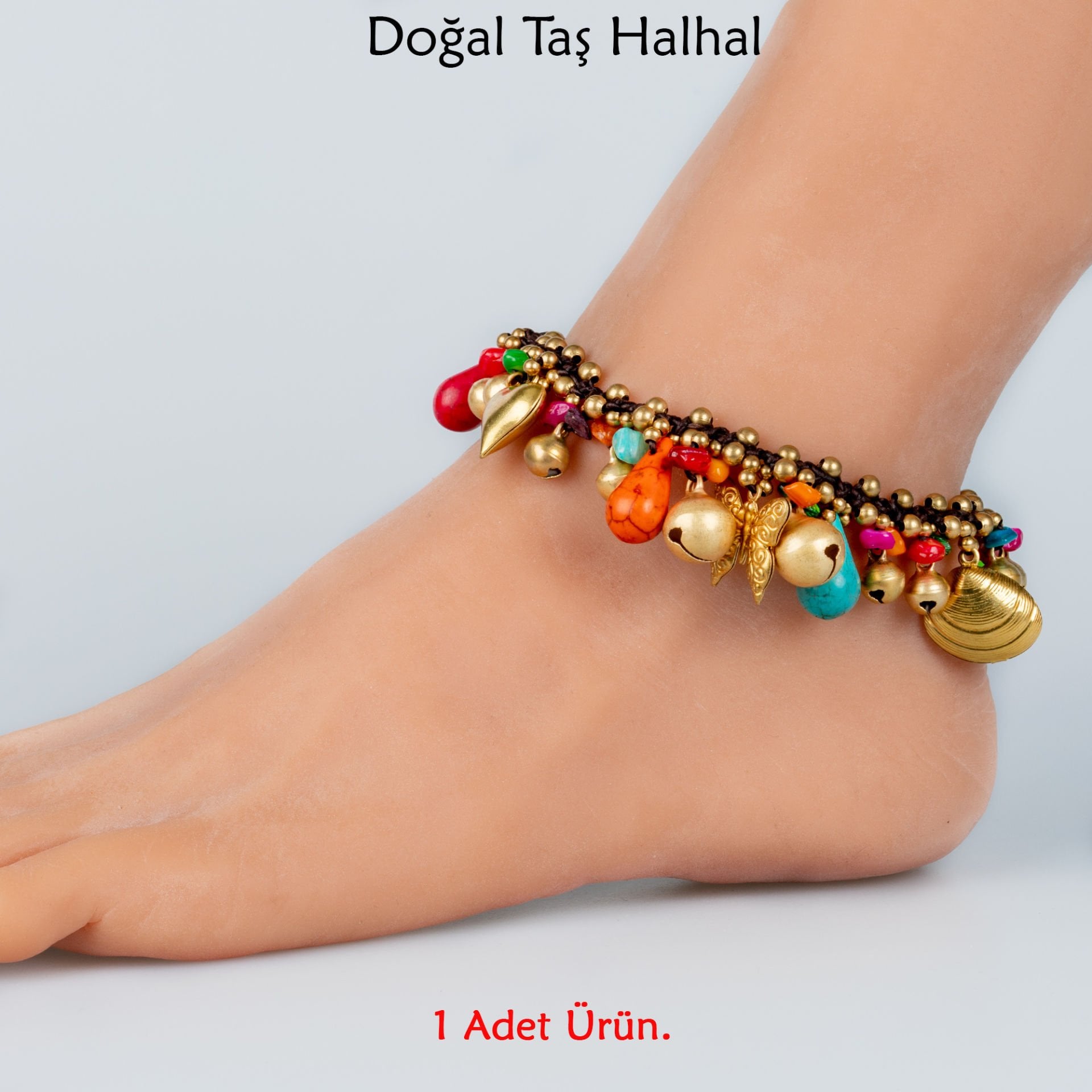 Doğal Taş  Halhal- 4 Renk Seçeneği Renk 4