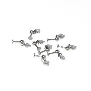Toptan 316L Çelik Piercing Tragus Kalp Boy: 1.2x6mm