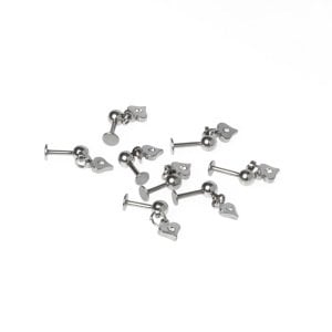 Toptan 316L Çelik Piercing Tragus Kalp Boy: 1.2x6mm