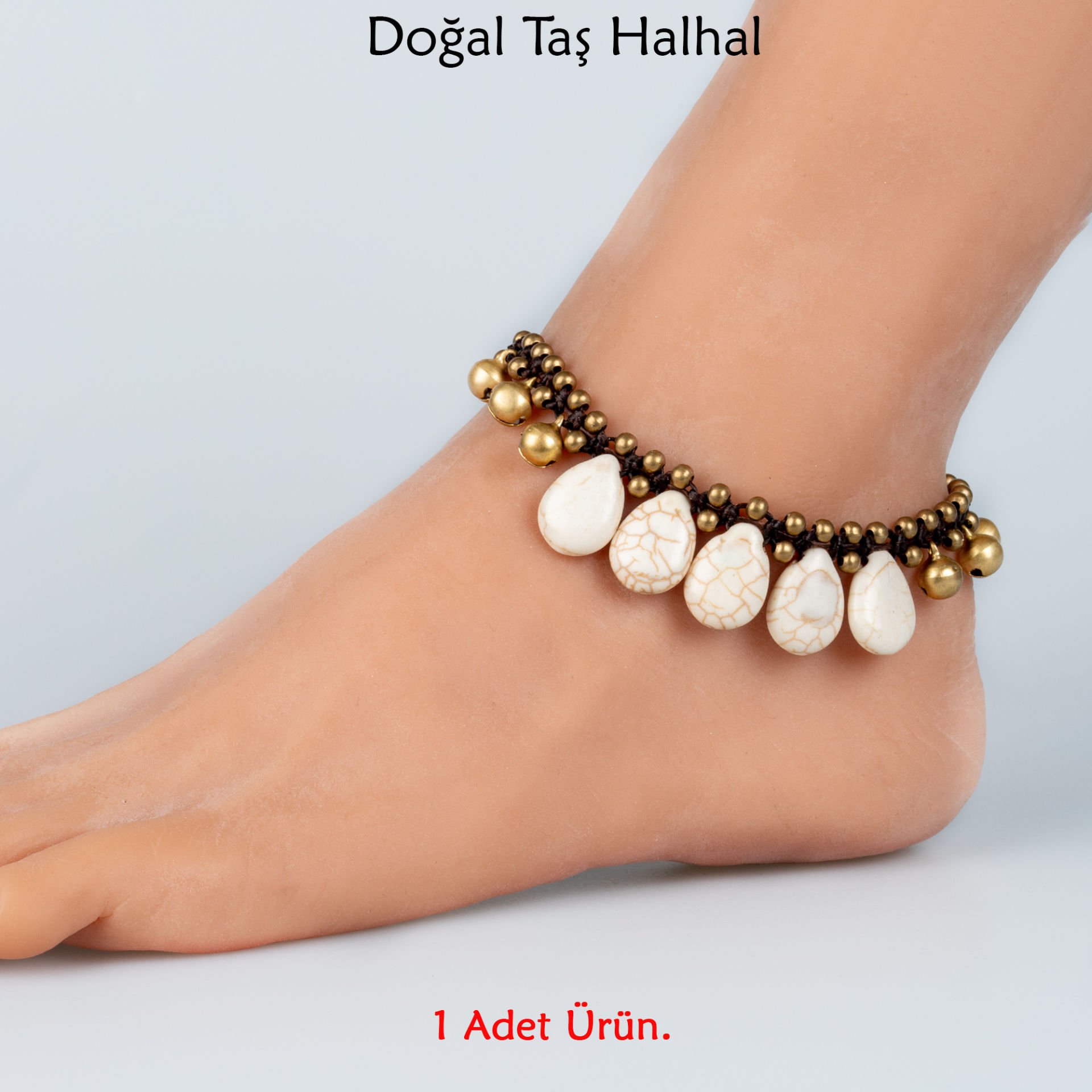 Doğal Taş  Halhal- 4 Renk Seçeneği Renk 1