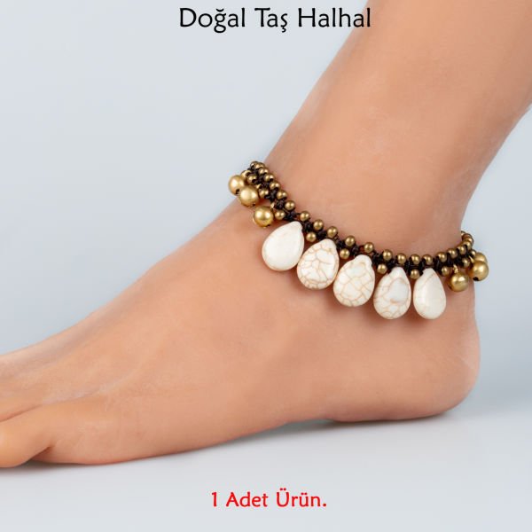Doğal Taş  Halhal- 4 Renk Seçeneği Renk 1