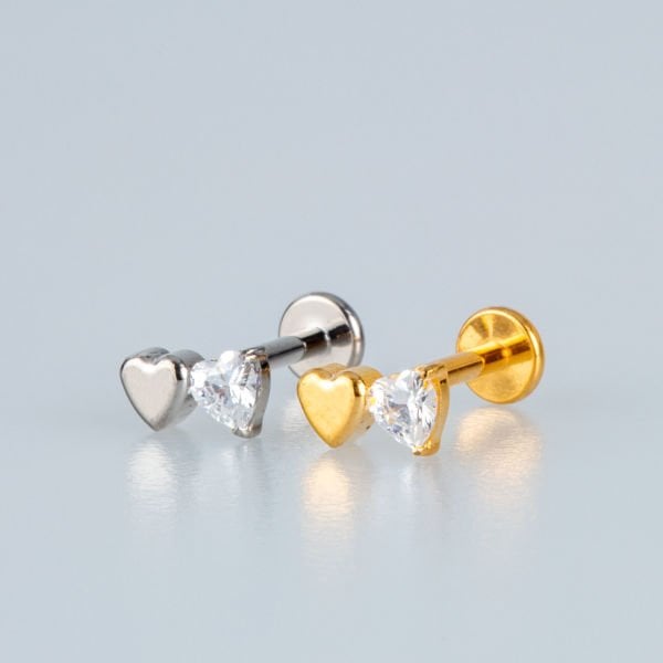 Piercing Titanyum Tragus Kalp