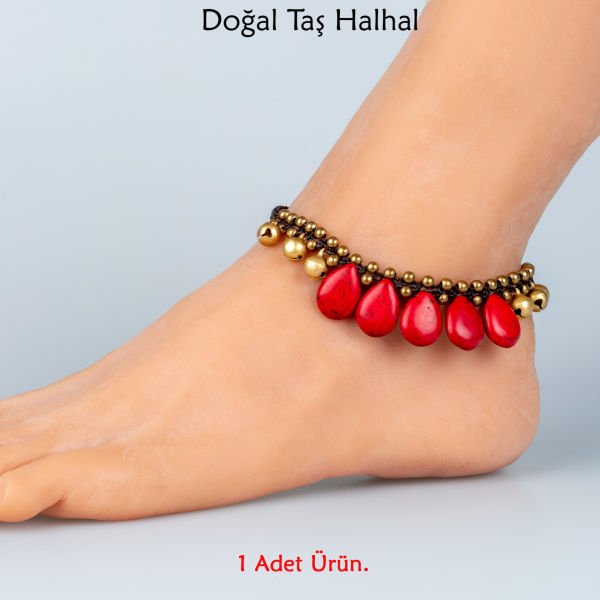 Doğal Taş  Halhal- 4 Renk Seçeneği Renk 3